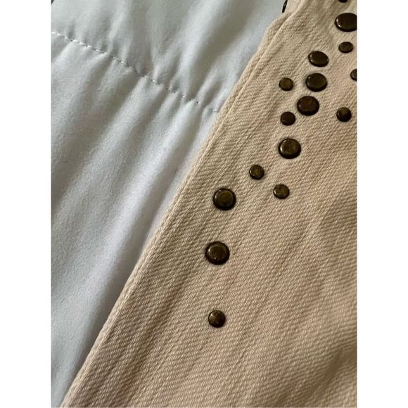 Anthropologie Free People studded bleached jeans sz31 - Picture 8 of 13